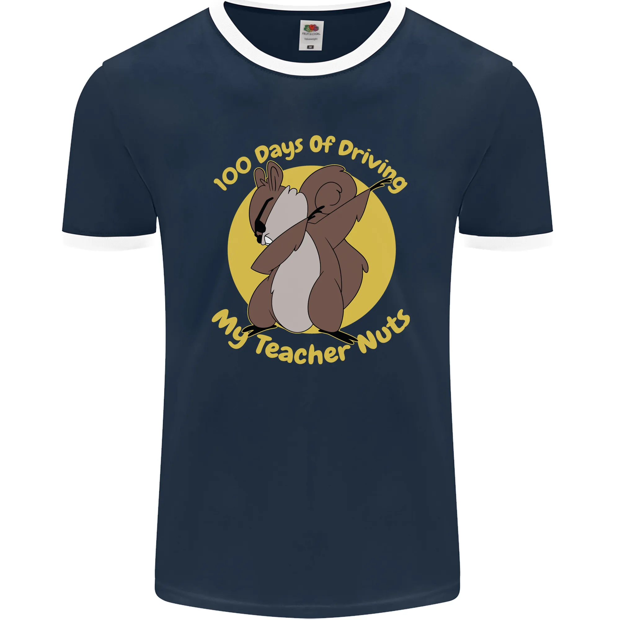 100 Days of Driving My Teacher Nuts Mens Ringer T-Shirt FotL