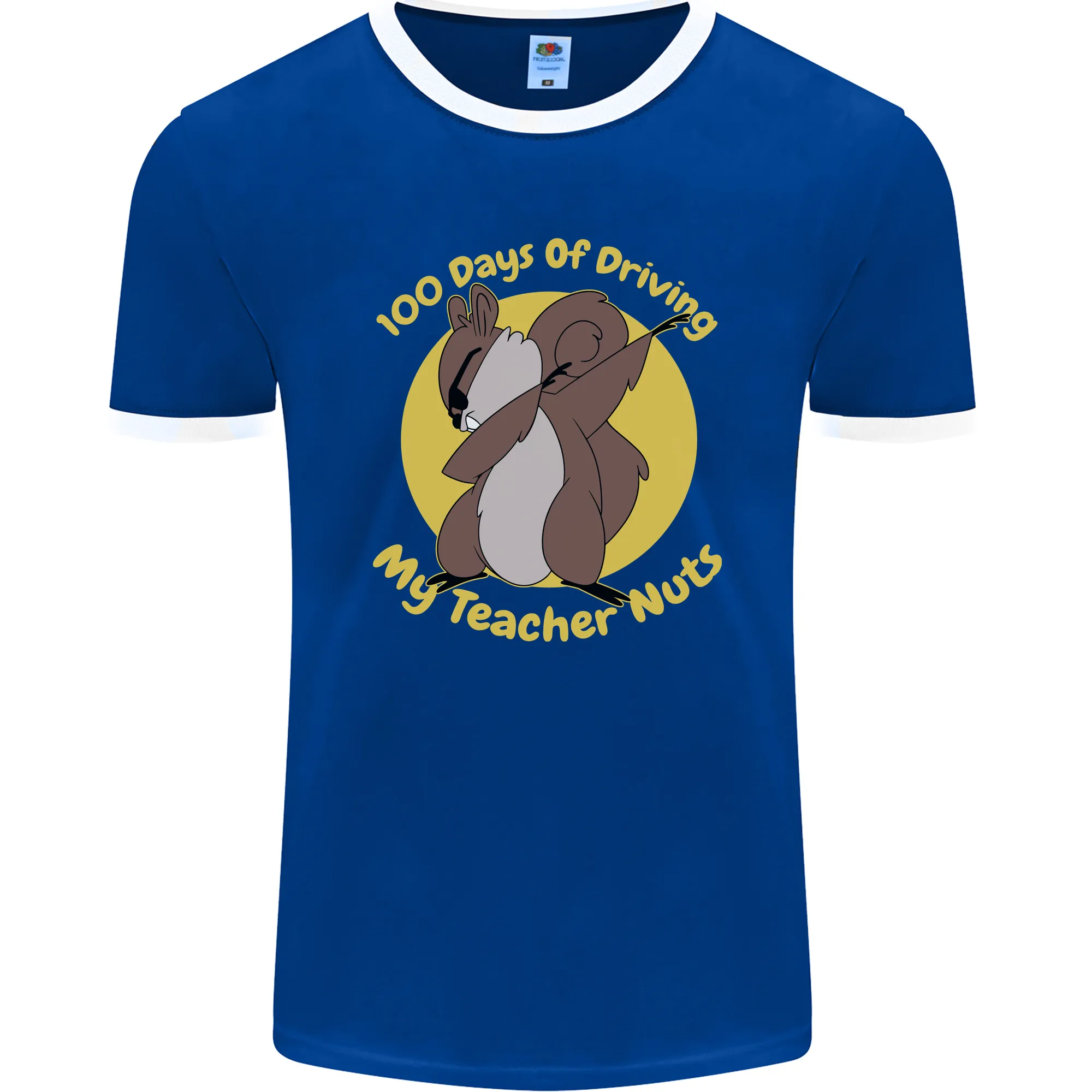 100 Days of Driving My Teacher Nuts Mens Ringer T-Shirt FotL