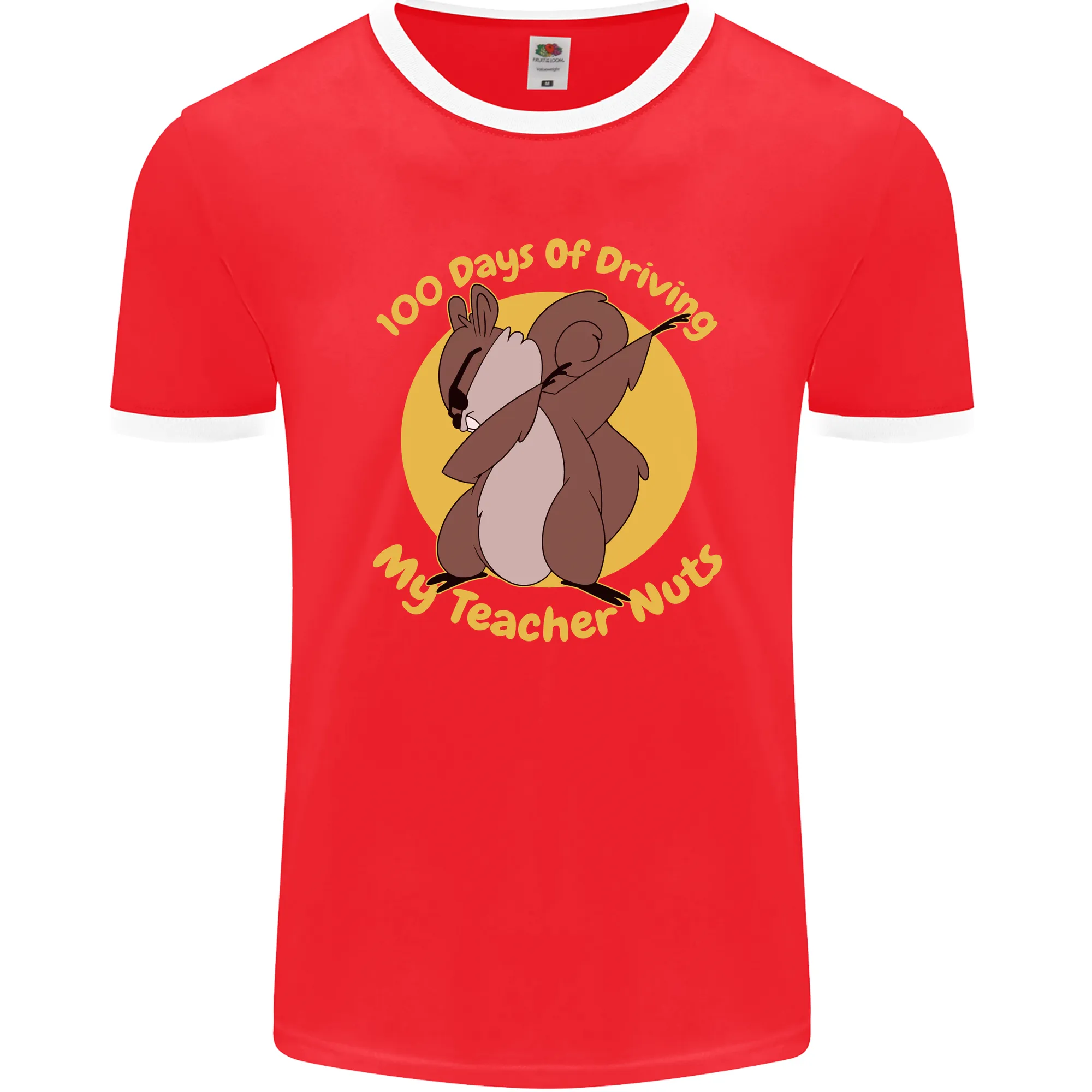 100 Days of Driving My Teacher Nuts Mens Ringer T-Shirt FotL