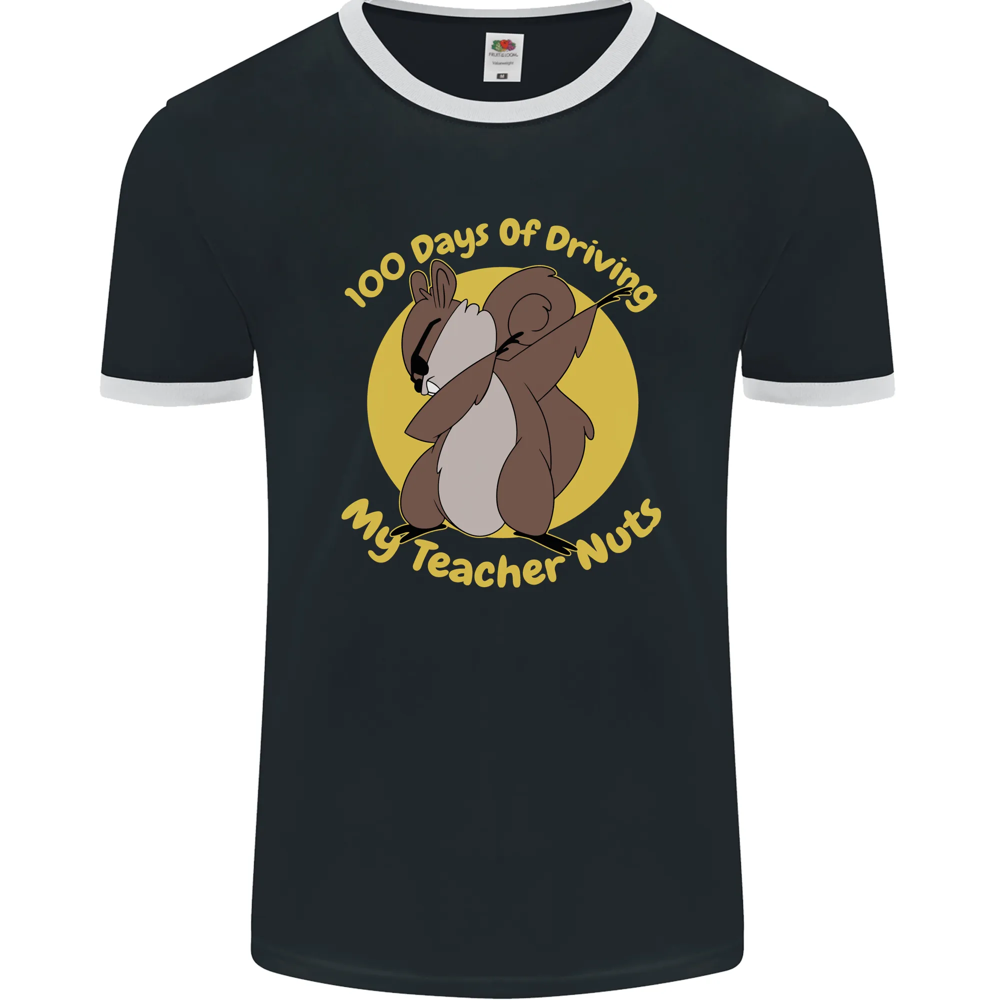 100 Days of Driving My Teacher Nuts Mens Ringer T-Shirt FotL