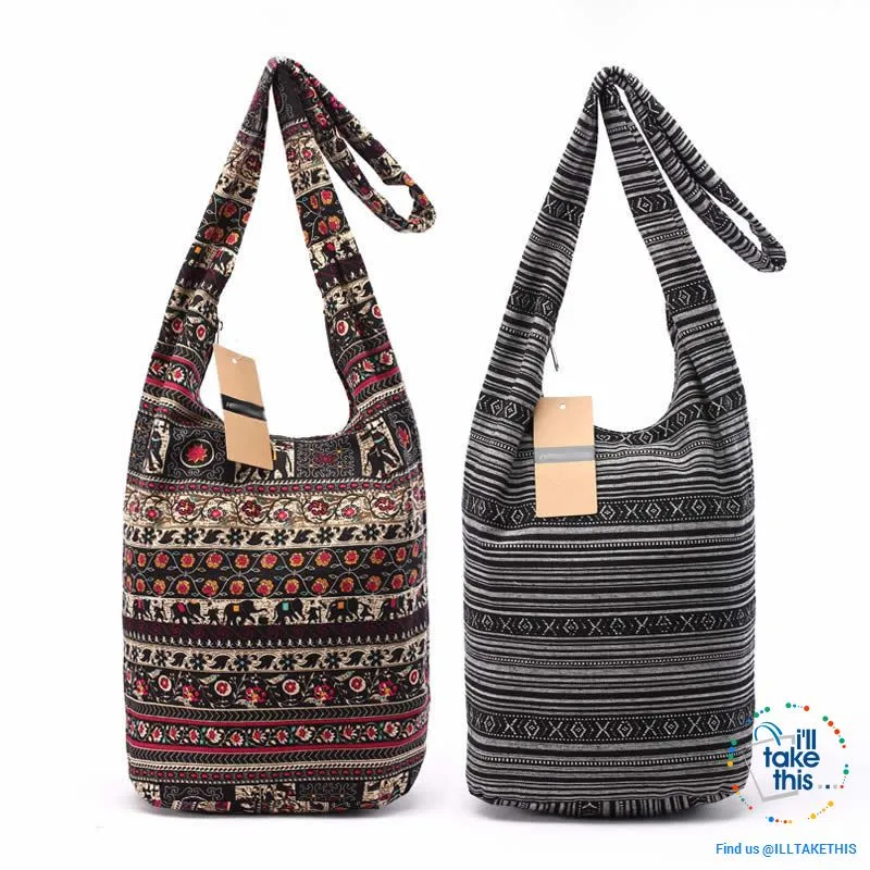 100% Designer Ladies cotton shoulder bag, show your individuality with these unique designs
