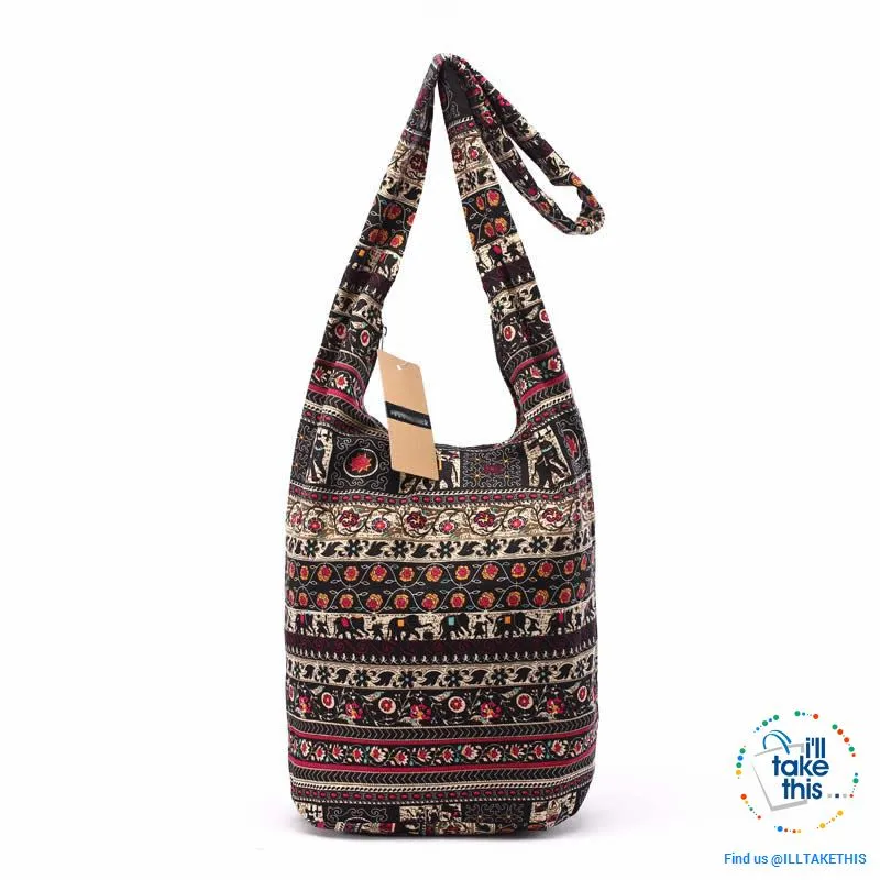 100% Designer Ladies cotton shoulder bag, show your individuality with these unique designs