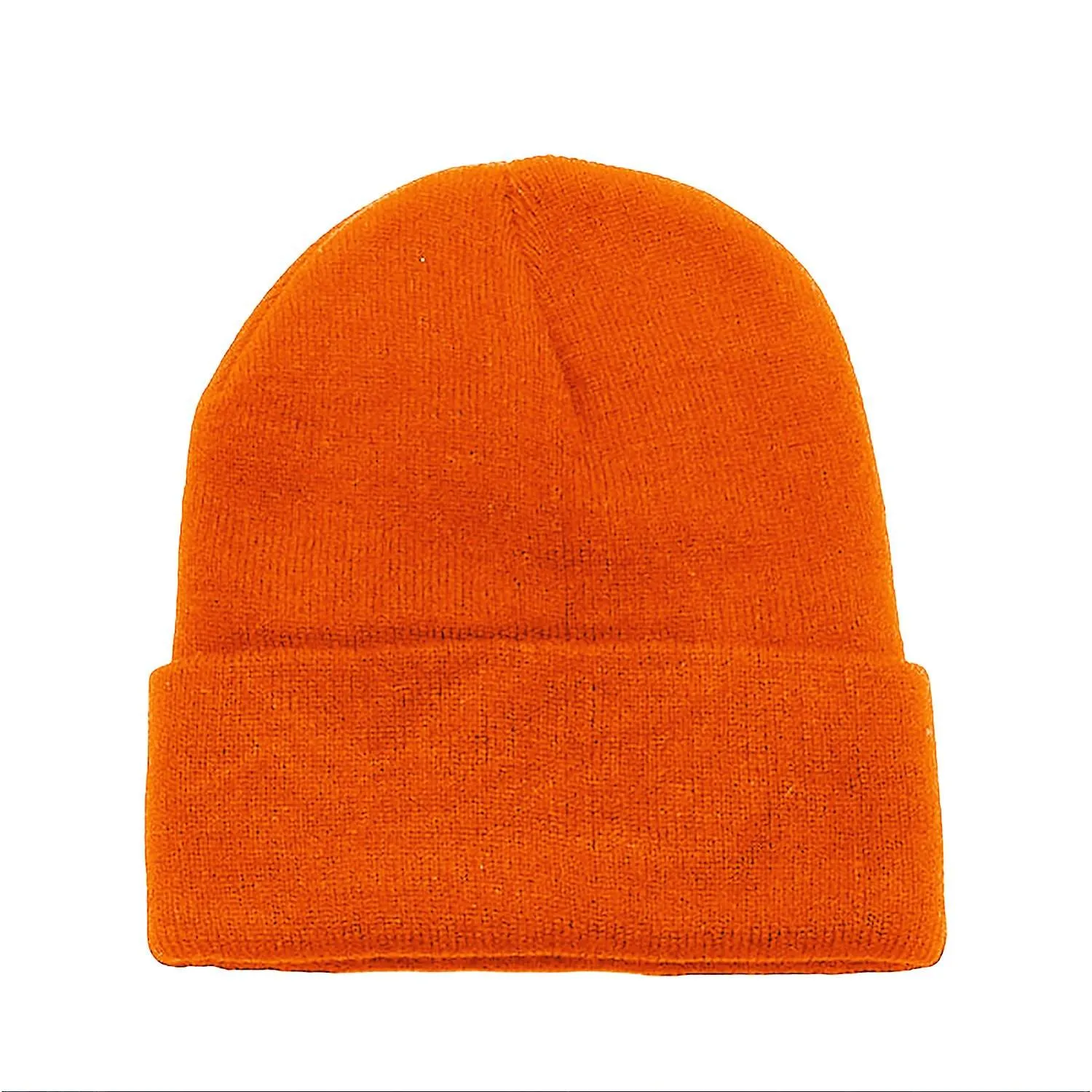 12 Pack Plain Long Cuffed Men's Beanies Skullies Multipack Bulk by Balec Group