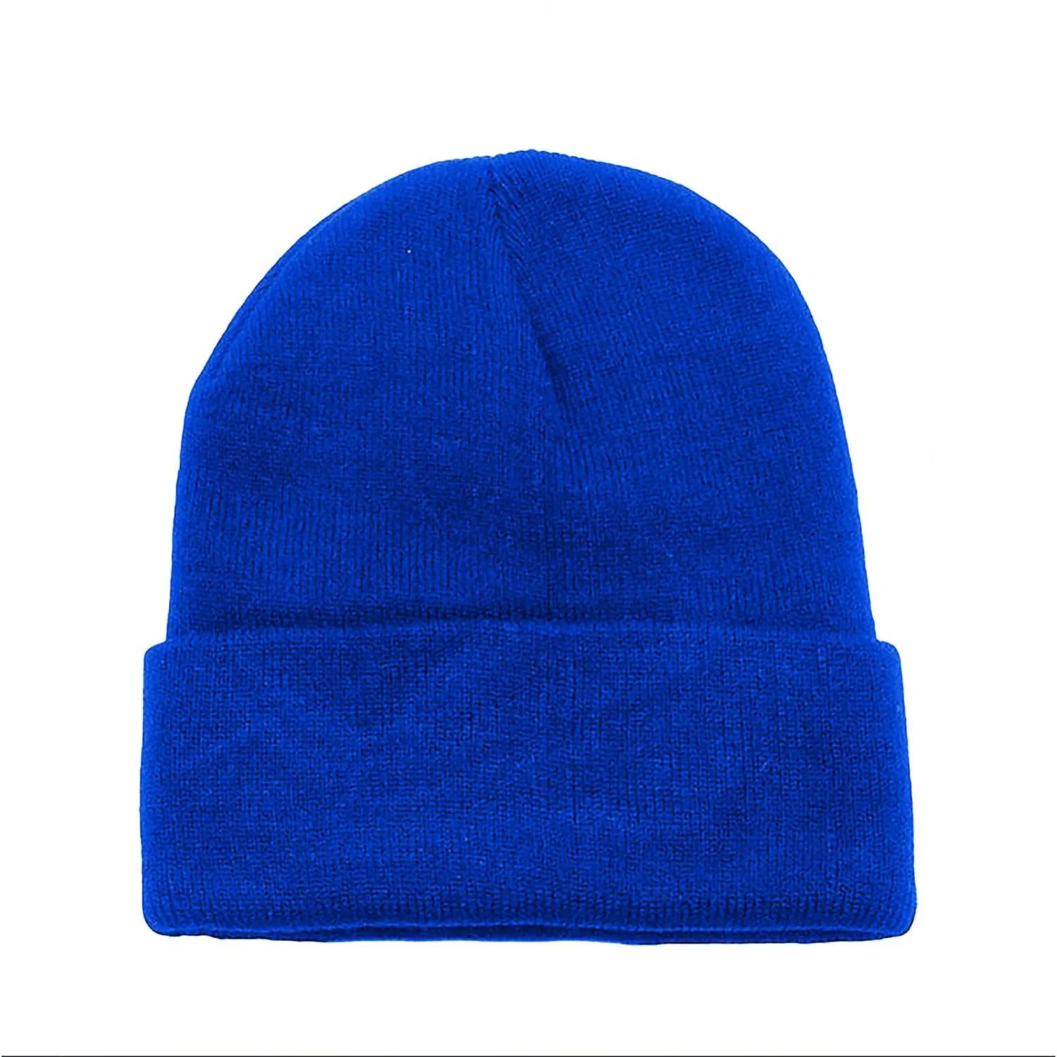 12 Pack Plain Long Cuffed Men's Beanies Skullies Multipack Bulk by Balec Group