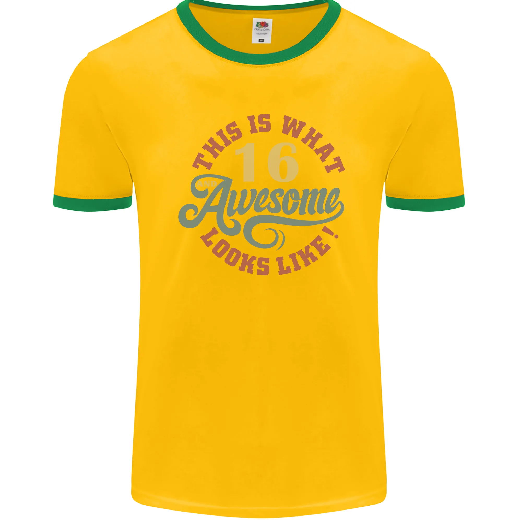 16th Birthday 60 Year Old Awesome Looks Like Mens Ringer T-Shirt FotL