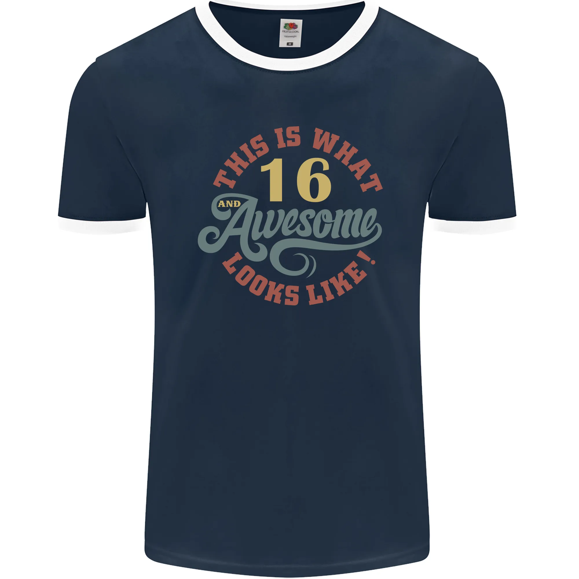 16th Birthday 60 Year Old Awesome Looks Like Mens Ringer T-Shirt FotL