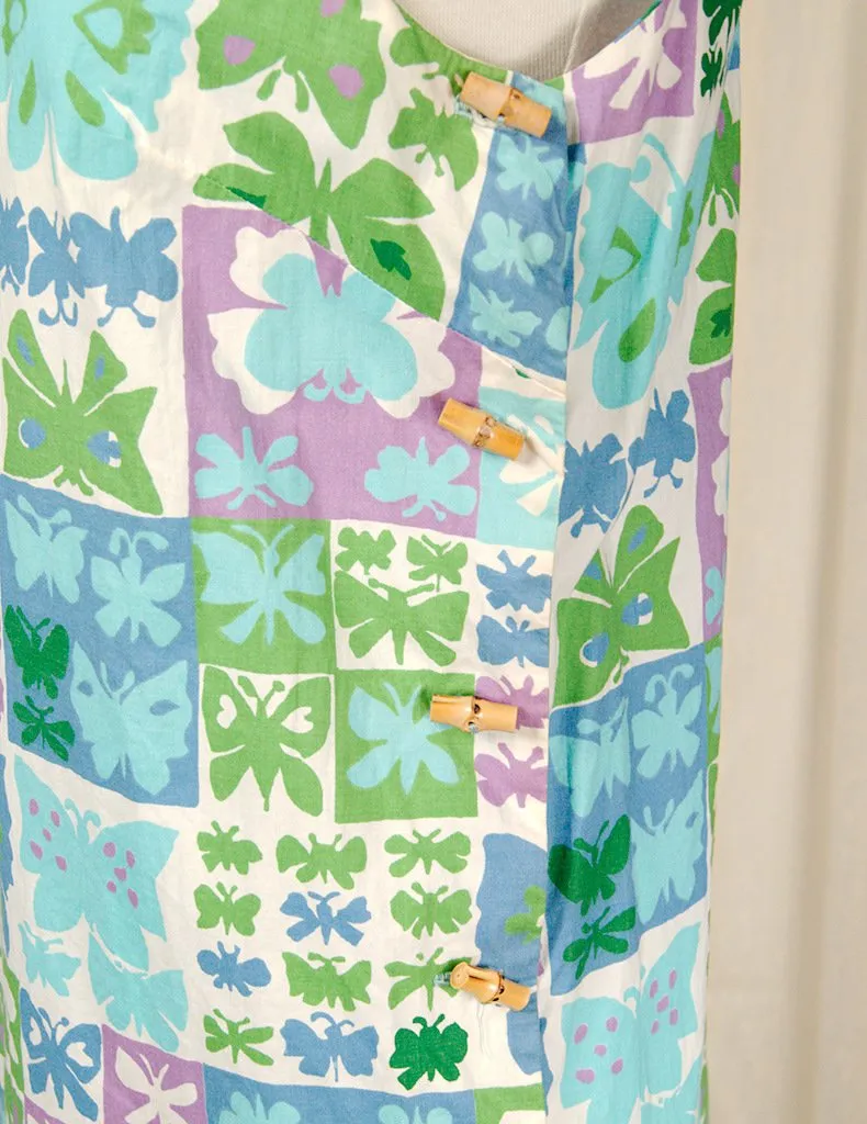 1960s Butterfly Tiki Dress