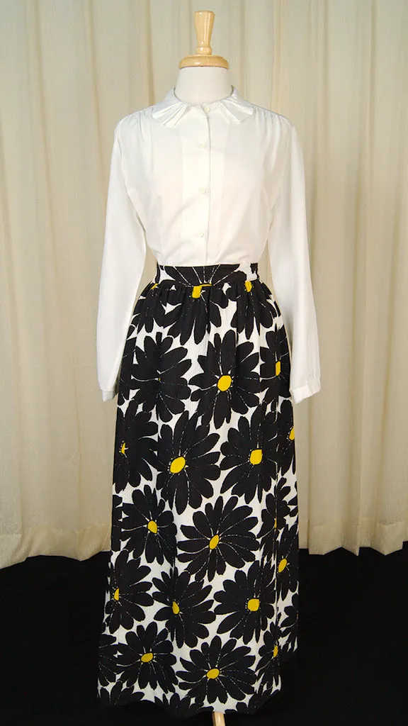1960s Daisy Maxi Skirt w Wrap
