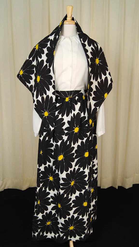 1960s Daisy Maxi Skirt w Wrap