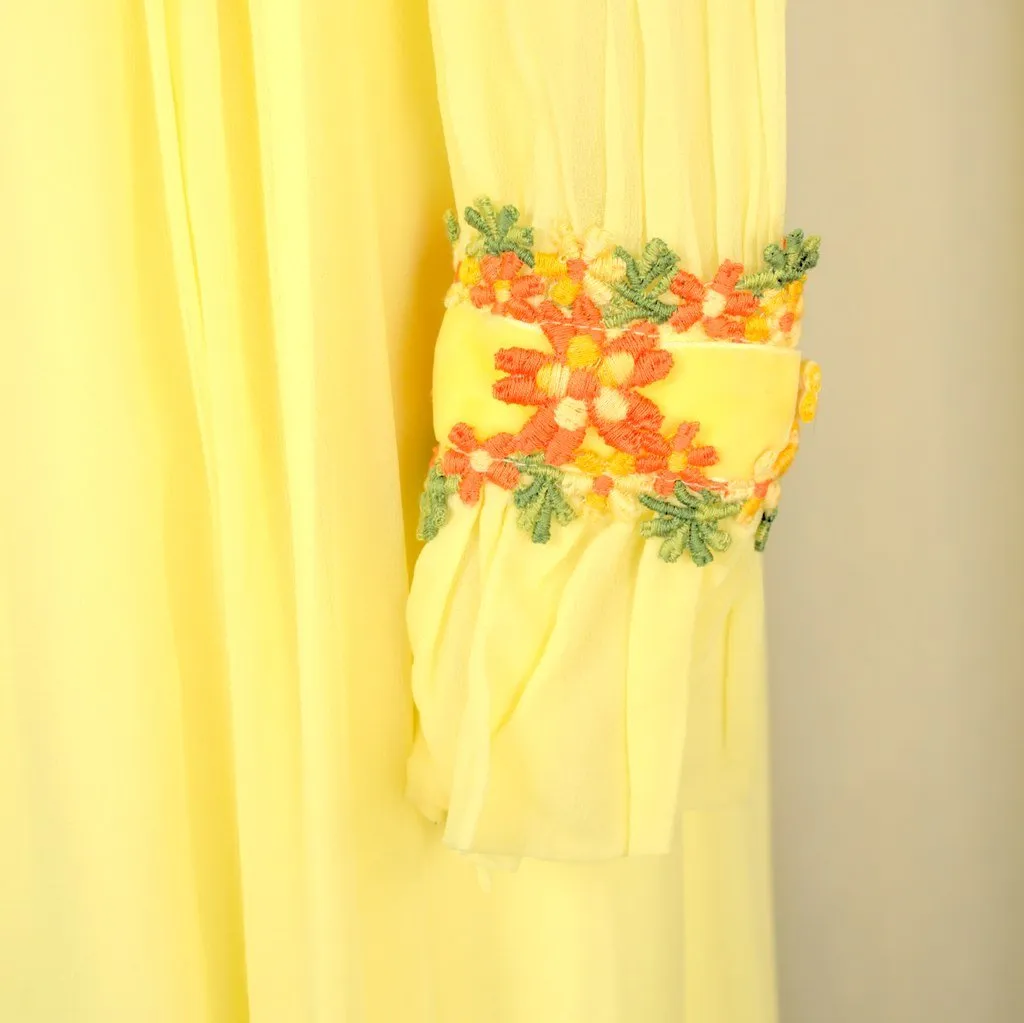 1960s Flower Child Maxi Dress