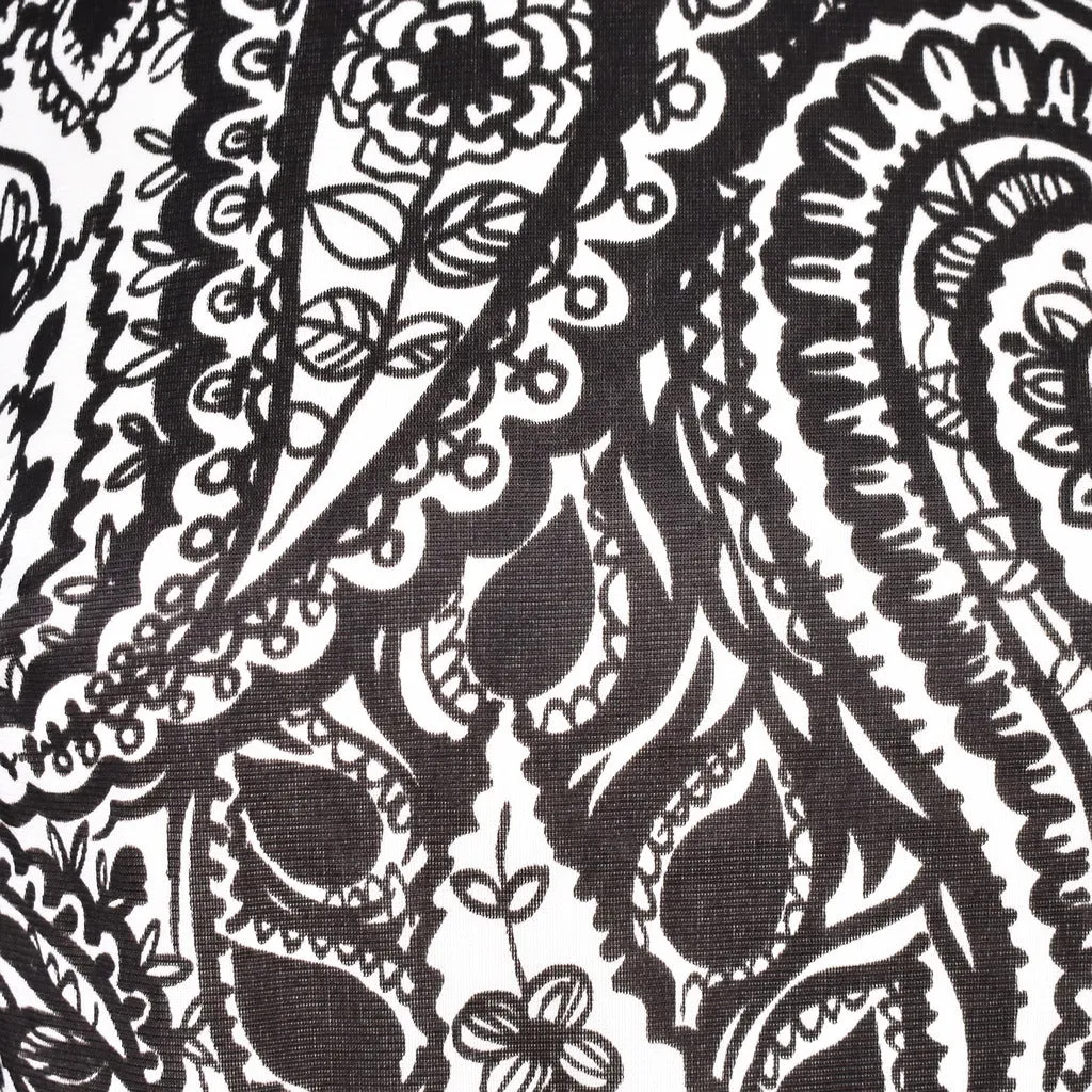1960s Vintage Brown Paisley Skirt Set