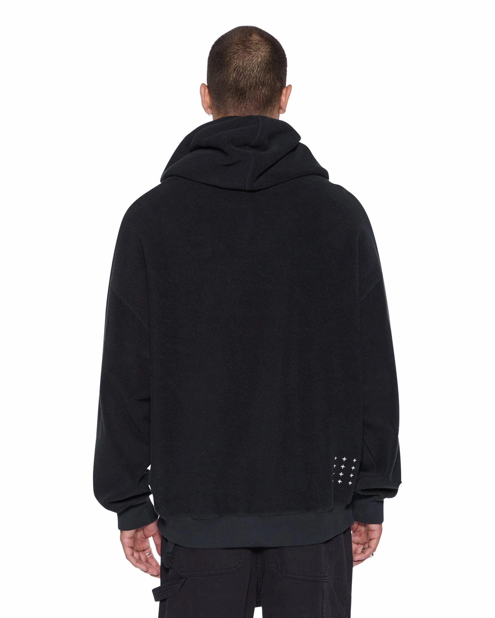 FrictionResistant Trim 1999 EKCESS HOODIE JET BLACK