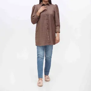 1PC- Flannel Checkered Top PW3264
