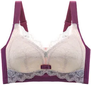 2024 New Bras for Women V Neck T-Shirt Lace Brassiere Push Up Bras for Women Comfortable Stretchable Straps Bra