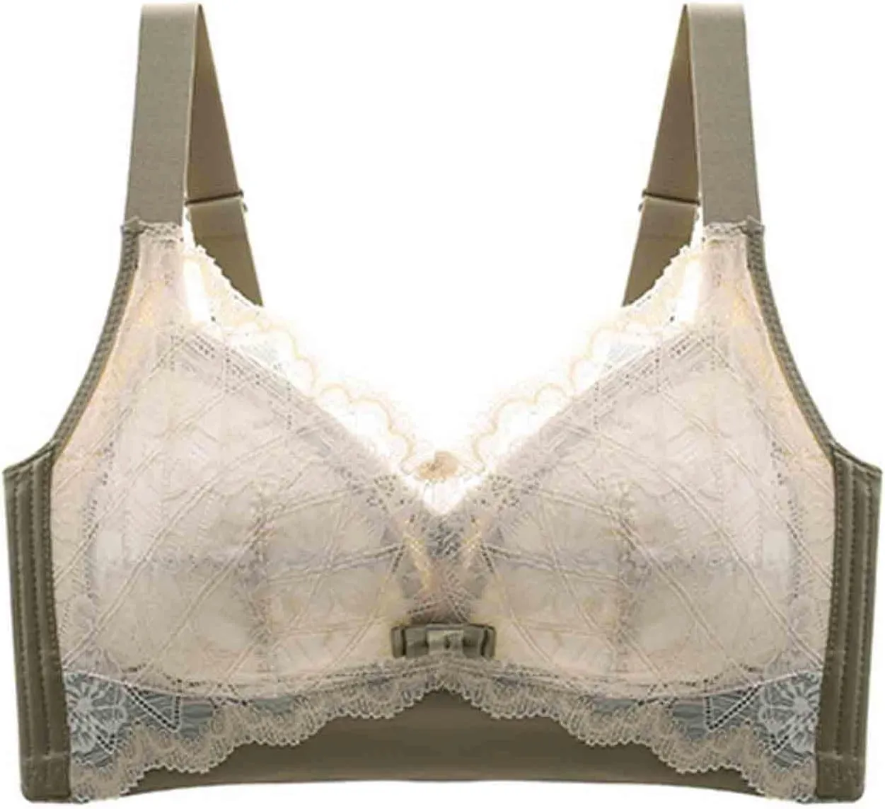 2024 New Bras for Women V Neck T-Shirt Lace Brassiere Push Up Bras for Women Comfortable Stretchable Straps Bra