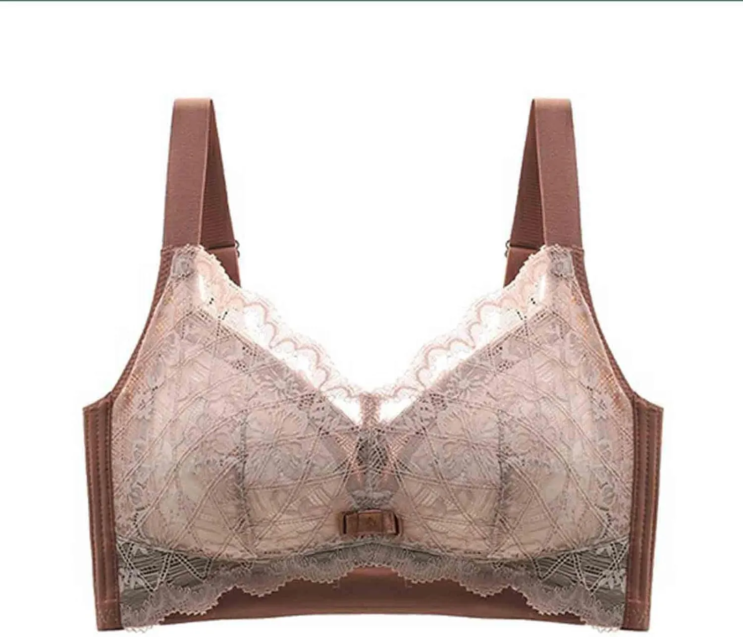 2024 New Bras for Women V Neck T-Shirt Lace Brassiere Push Up Bras for Women Comfortable Stretchable Straps Bra