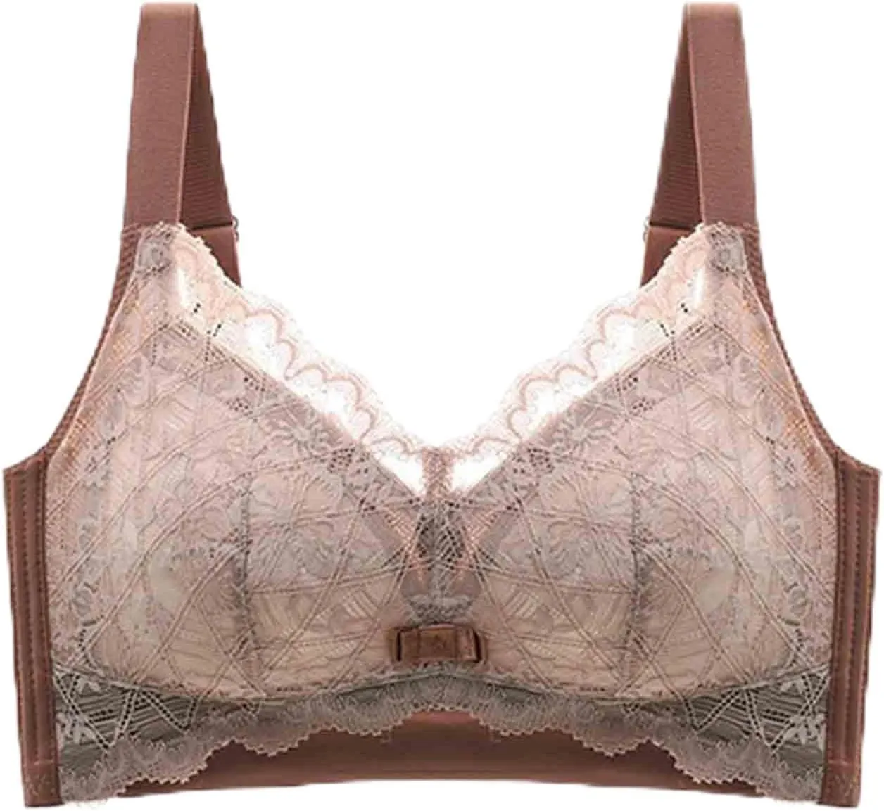 2024 New Bras for Women V Neck T-Shirt Lace Brassiere Push Up Bras for Women Comfortable Stretchable Straps Bra