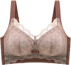 2024 New Bras for Women V Neck T-Shirt Lace Brassiere Push Up Bras for Women Comfortable Stretchable Straps Bra