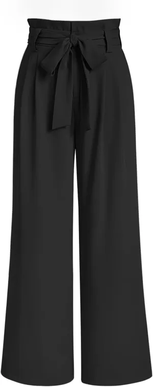 2024 Women's Wide Leg Pants Paperbag High Waisted Business Work Casual Trousers with Removable Belt