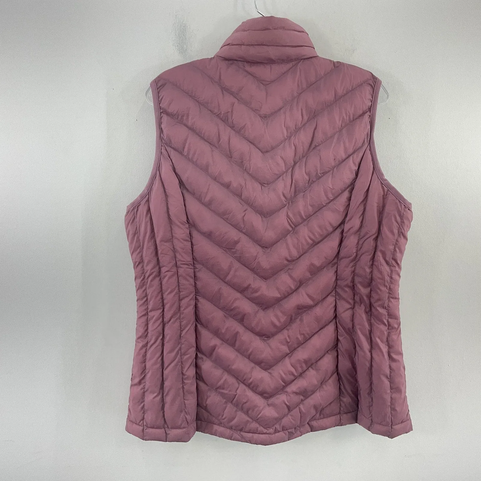 32 Degrees Insulated Mauve Zip-Up Puffer Winter Vest Women’s Large NWT