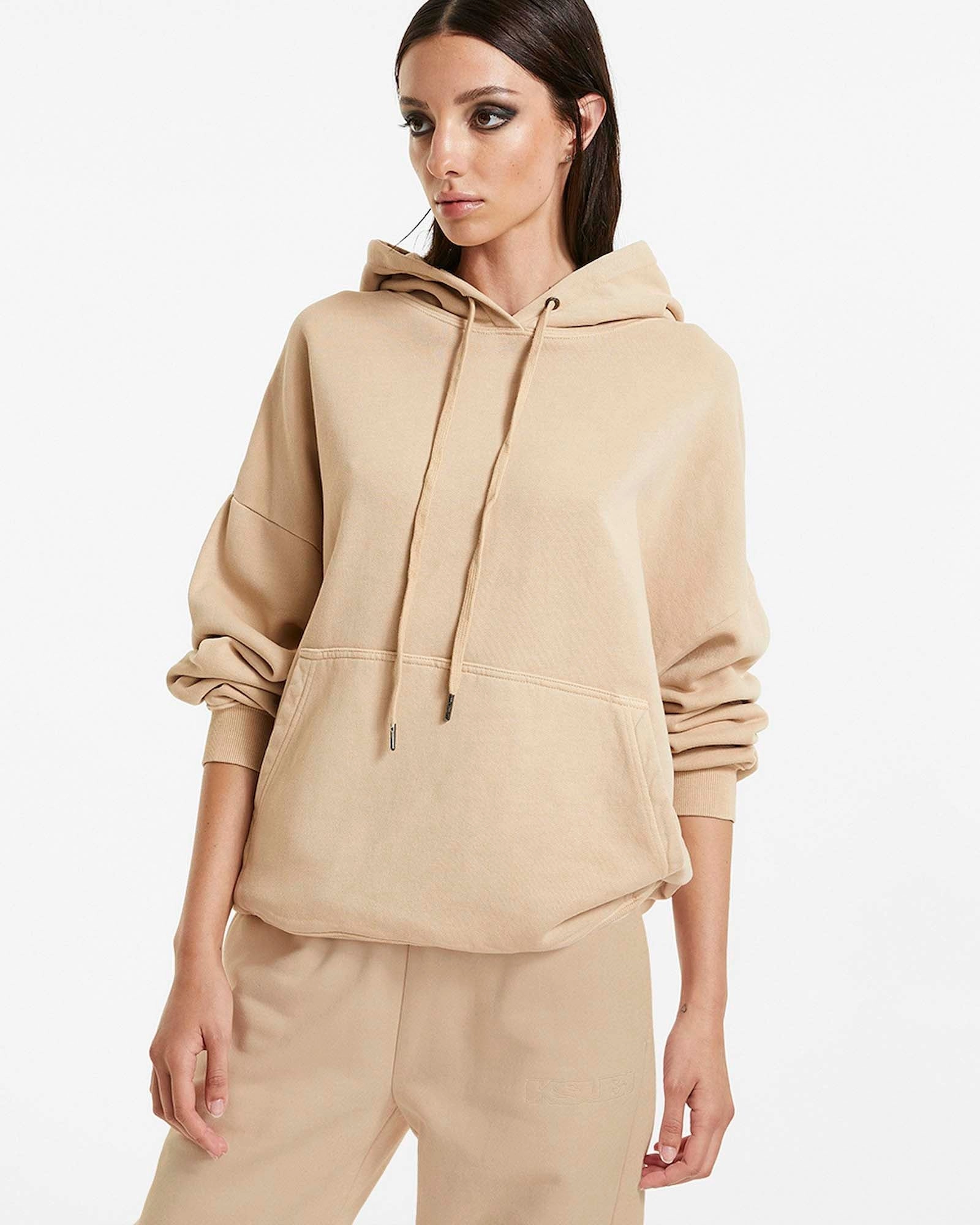 3 X 4 OH G HOODIE LATTE Circular Knit Design