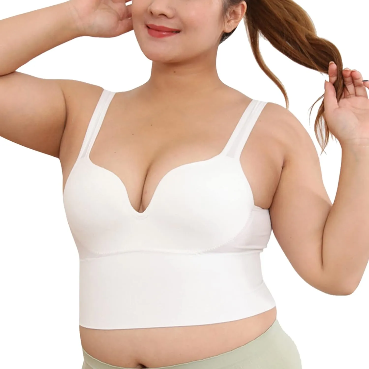 3Pcs Sports Bra High Impact Straps Backless Sports Bras Workout for Women Comfortable Supportive Training Push Up Gym