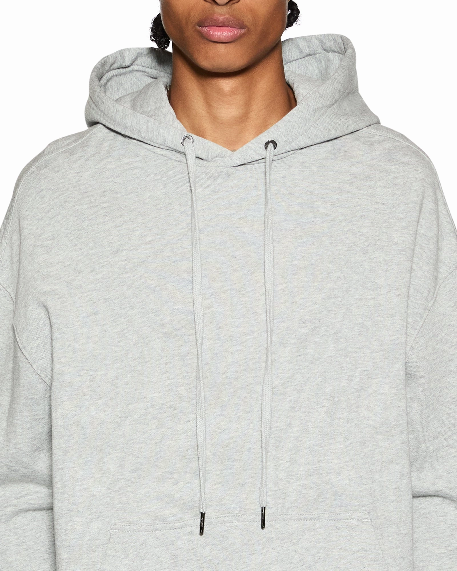 4 X 4 BIGGIE HOODIE GREY MARLE Garment Washed WaterResistantCoating