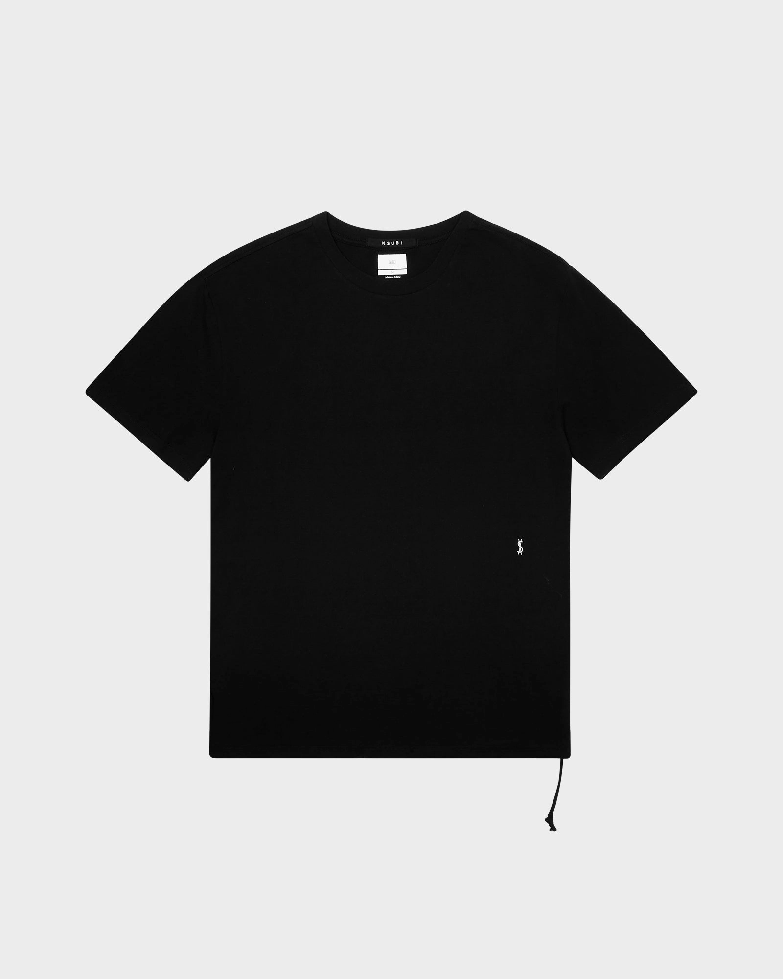 4 X 4 BIGGIE SS TEE JET BLACK Flexible Neckband ReinforcedShoulderPanels
