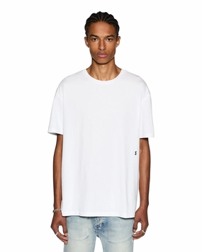 Fashion-Ready V-Neck 4 X 4 BIGGIE SS TEE OPTIC WHITE