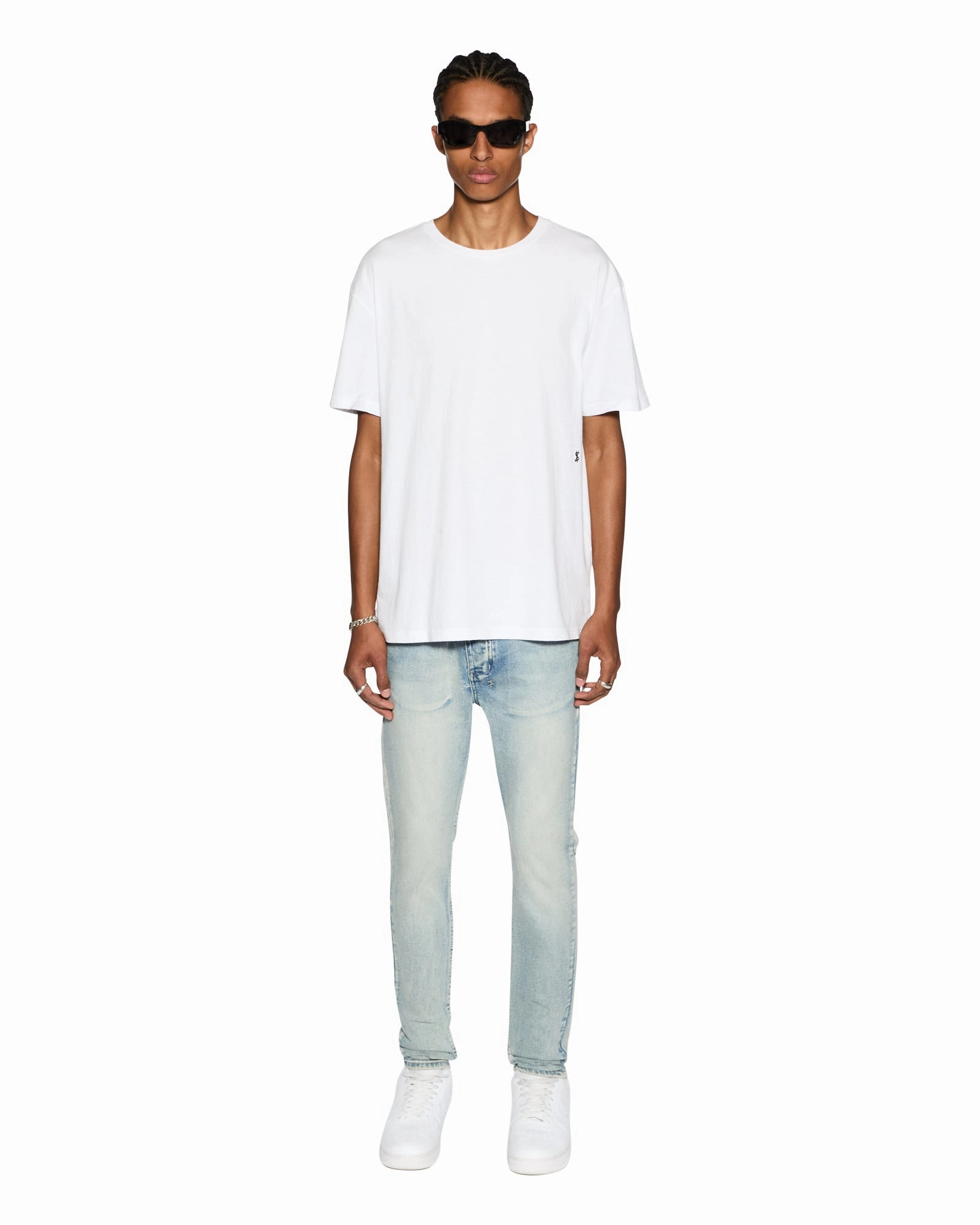 Skin Friendly Lining 4 X 4 BIGGIE SS TEE OPTIC WHITE