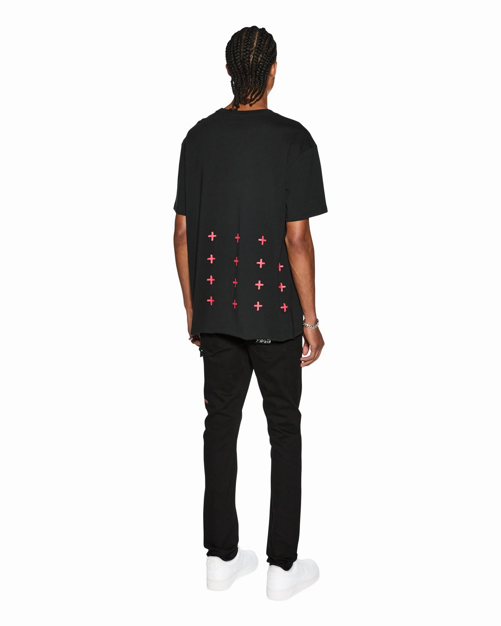 Unisex versatility 4X4 BIGGIE SS TEE BLACK/RED