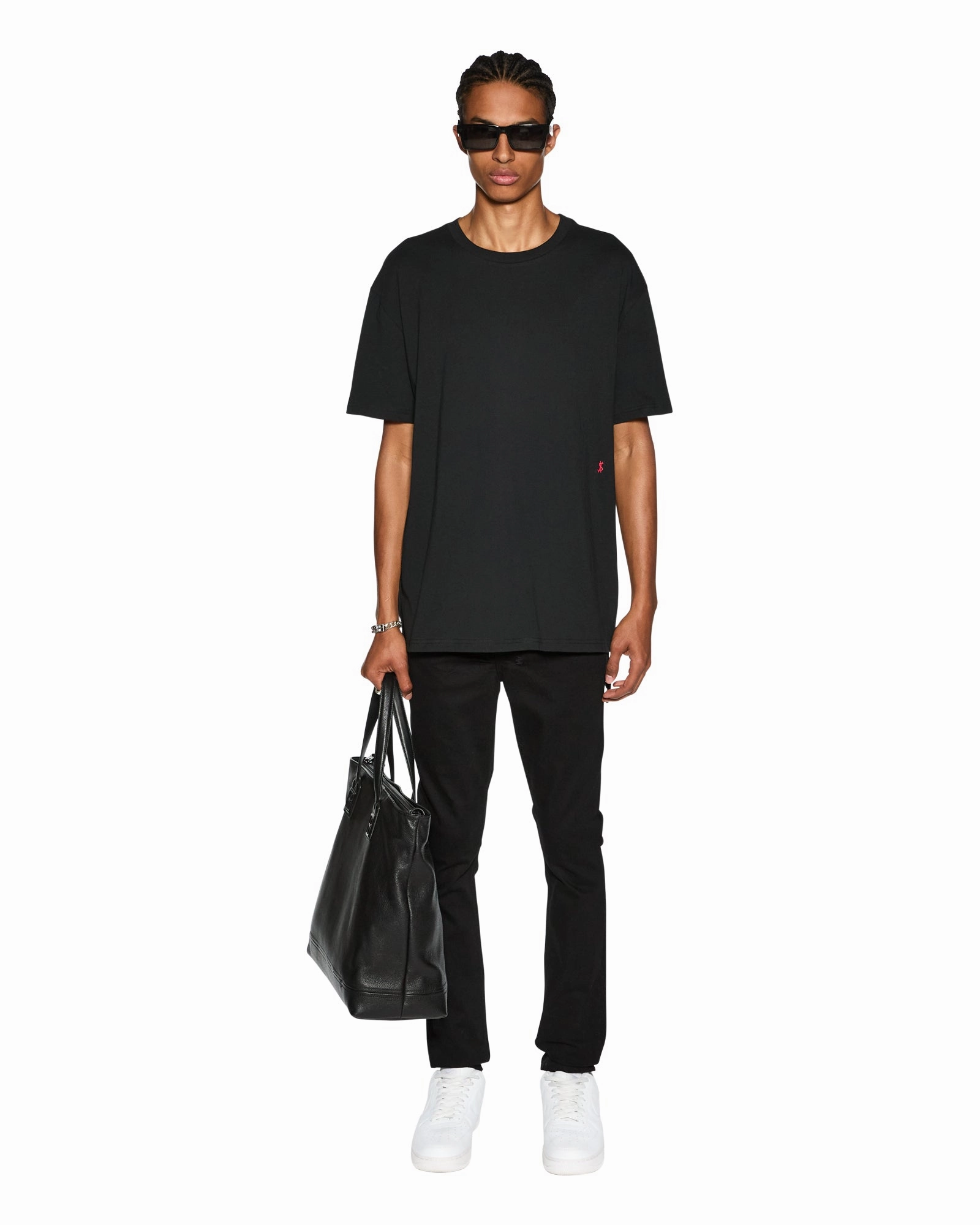 AntiPillingTreatment 4X4 BIGGIE SS TEE BLACK/RED