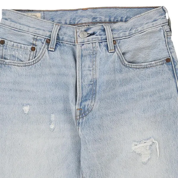 501 Levis Denim Shorts - 26W UK 6 Blue Cotton Blend