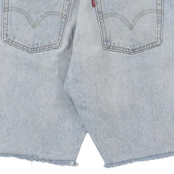 501 Levis Denim Shorts - 26W UK 6 Blue Cotton Blend