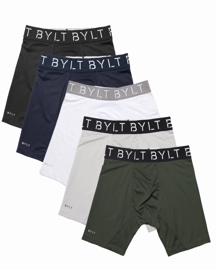 Under Layer All Time Fit 5-Item Flex Boxer Briefs Bundle