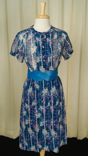 80s does 50s Sheer Shirt Dress