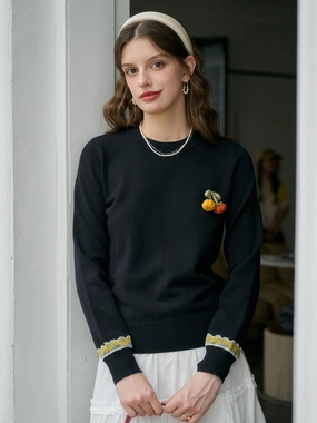 ??Final Sale??Zora Round Neck Sweater Office Casual