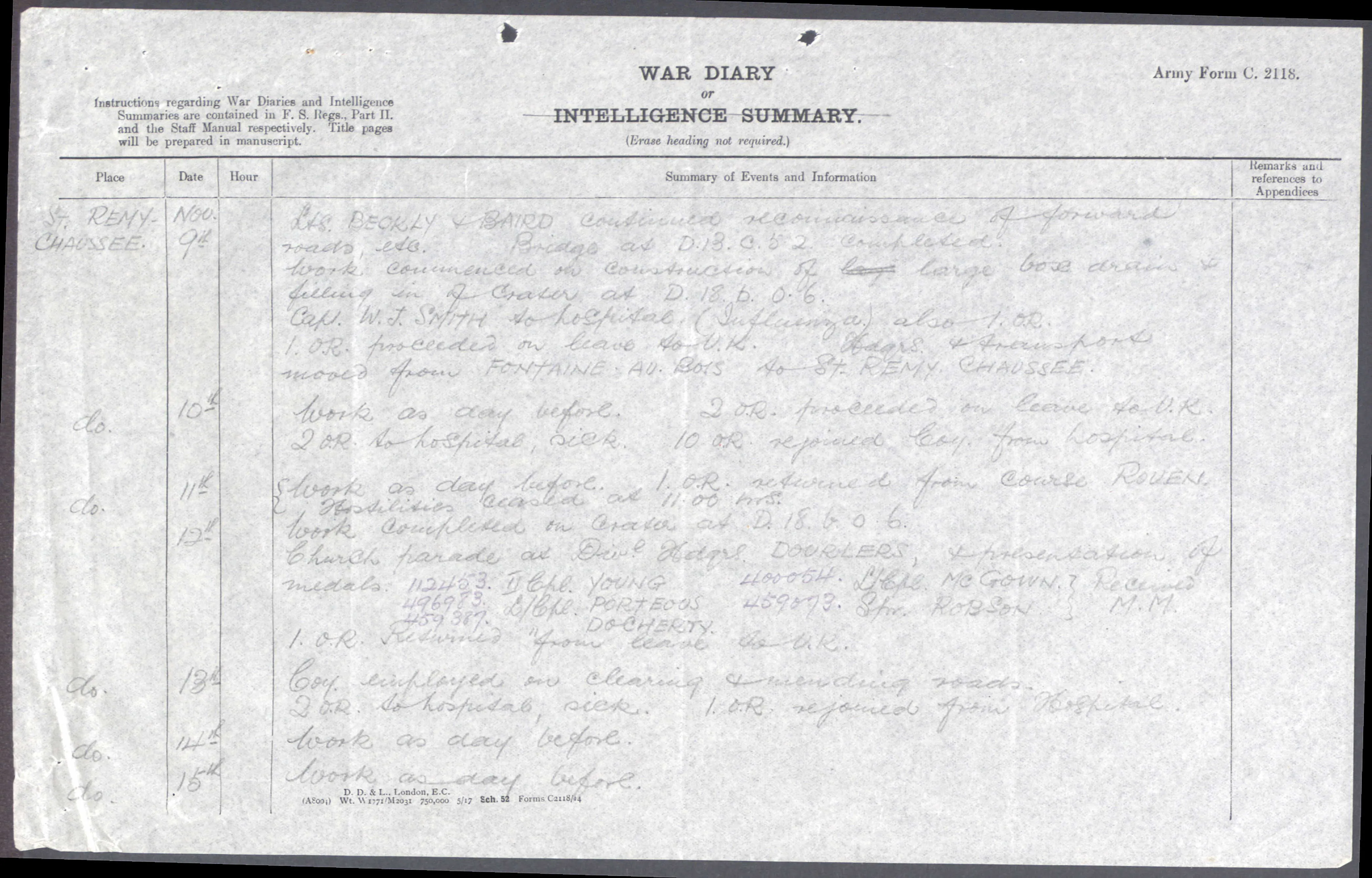 A Great War M.M. Group 459093 Corporal W. Robinson of the 447th (N) Field Company, Royal Engineers