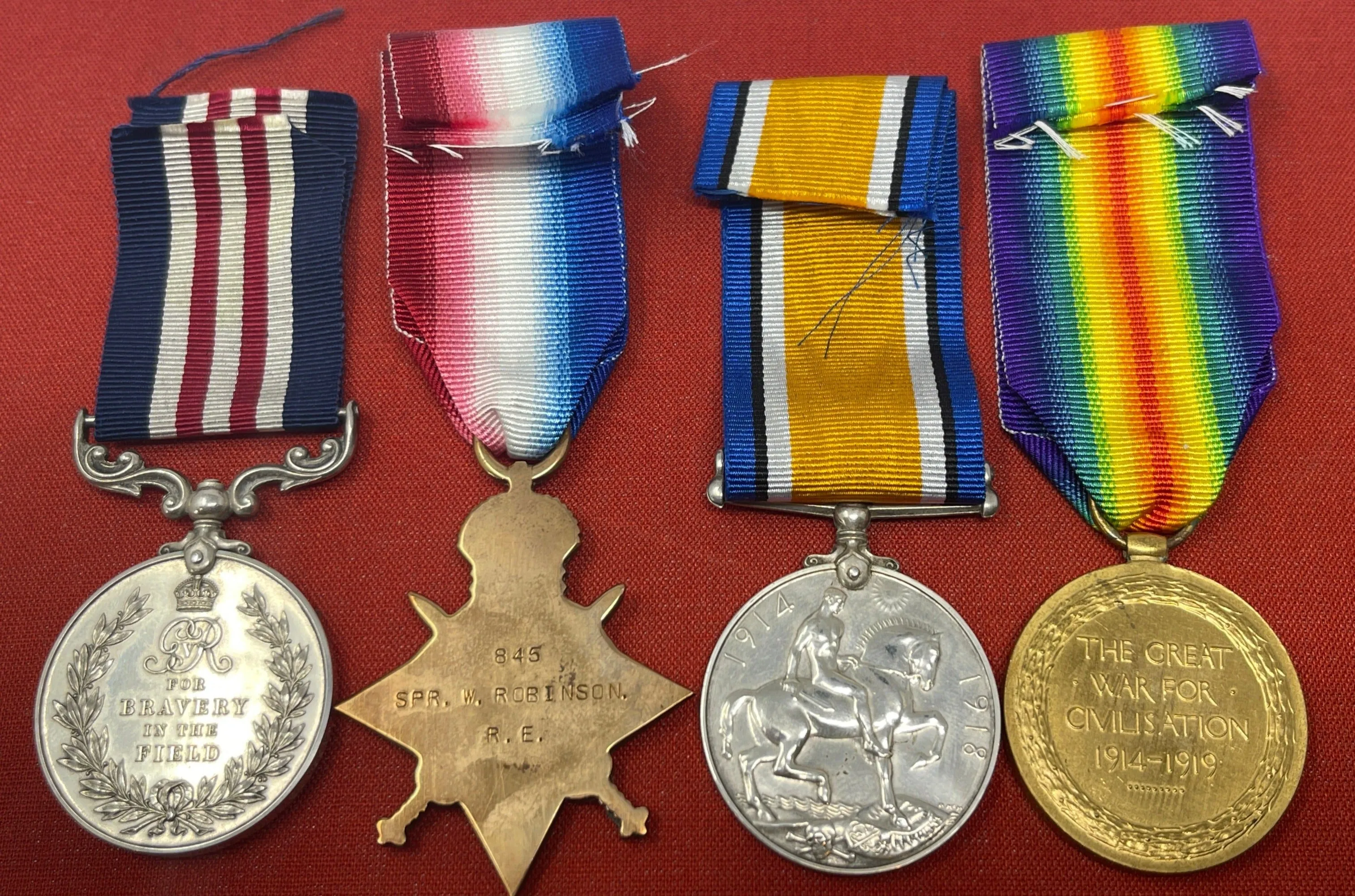 A Great War M.M. Group 459093 Corporal W. Robinson of the 447th (N) Field Company, Royal Engineers