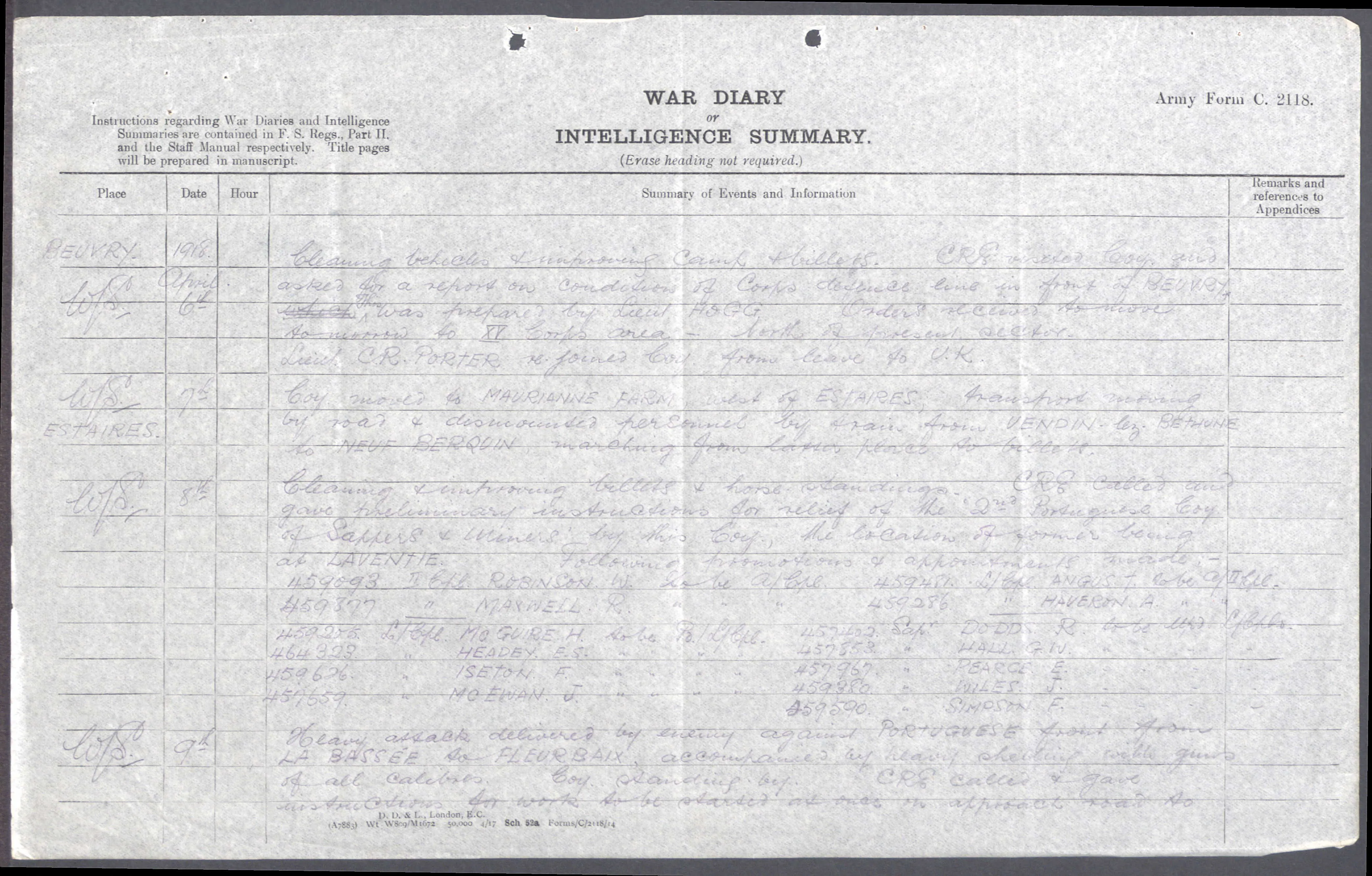 A Great War M.M. Group 459093 Corporal W. Robinson of the 447th (N) Field Company, Royal Engineers