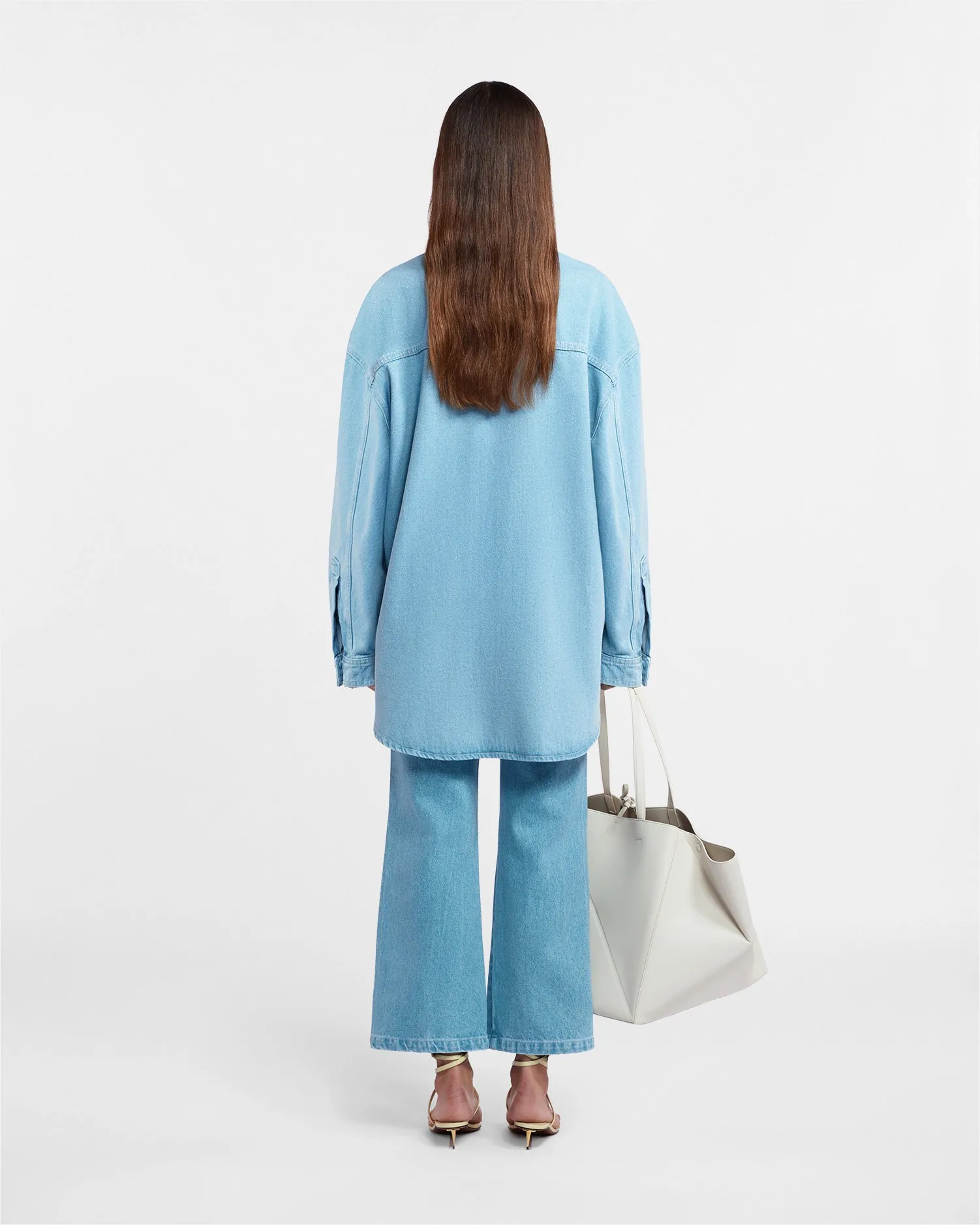 Aarna - Denim Shirt - Eco Light Wash Double Stitched Seams