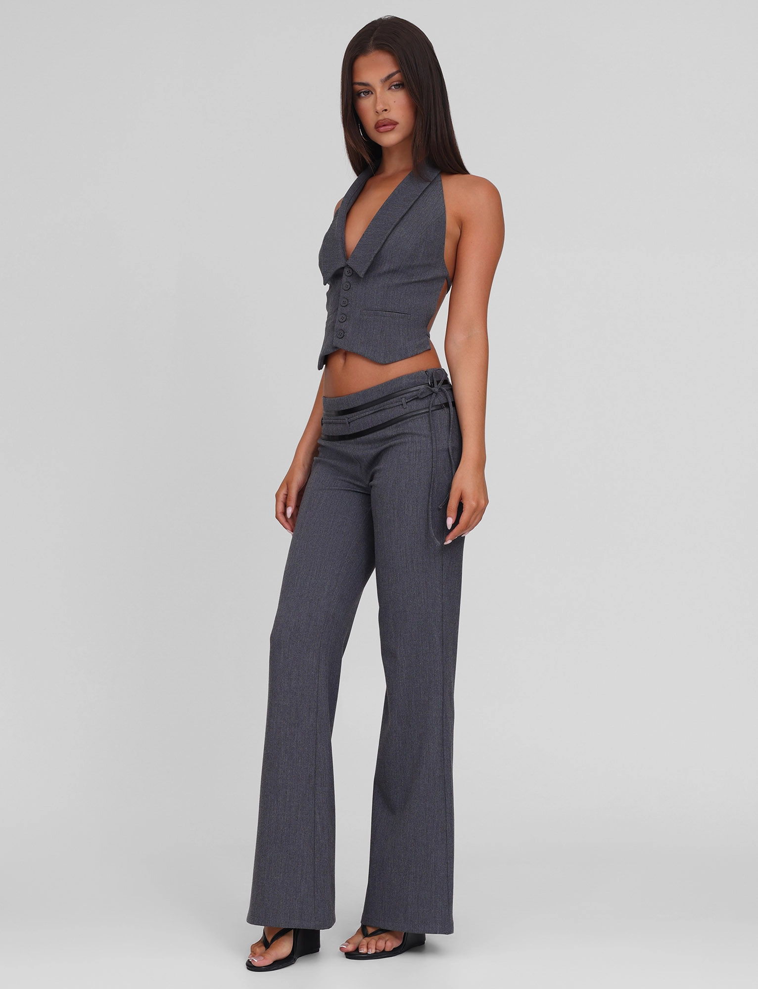 Reinforced Stitching FEDRA PANT - GREY