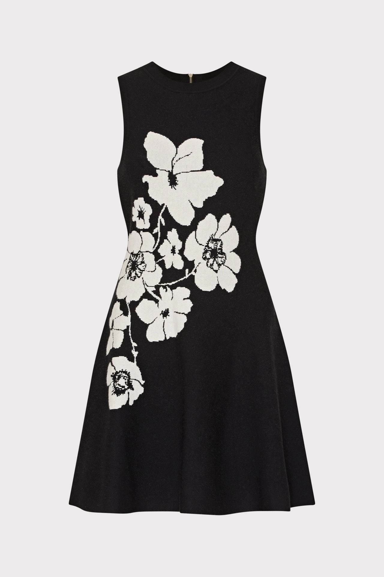 Everyday Use Floral Flare Knit Mini Dress