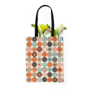 Abstract Retro D2 Tote Bag Shoulder Purse | Multipurpose