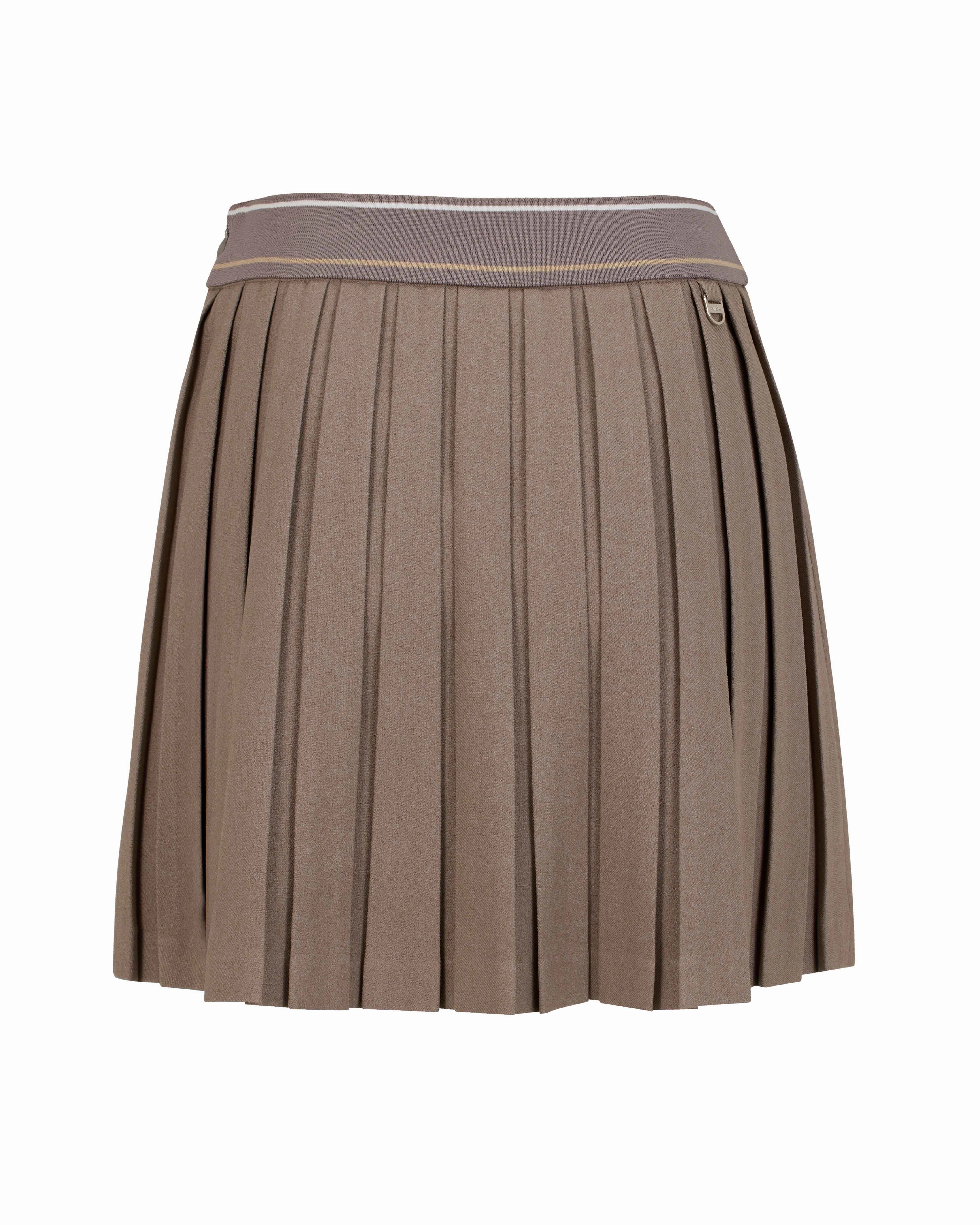 Logo band pleated skirt - Cocoa Fresh Fit