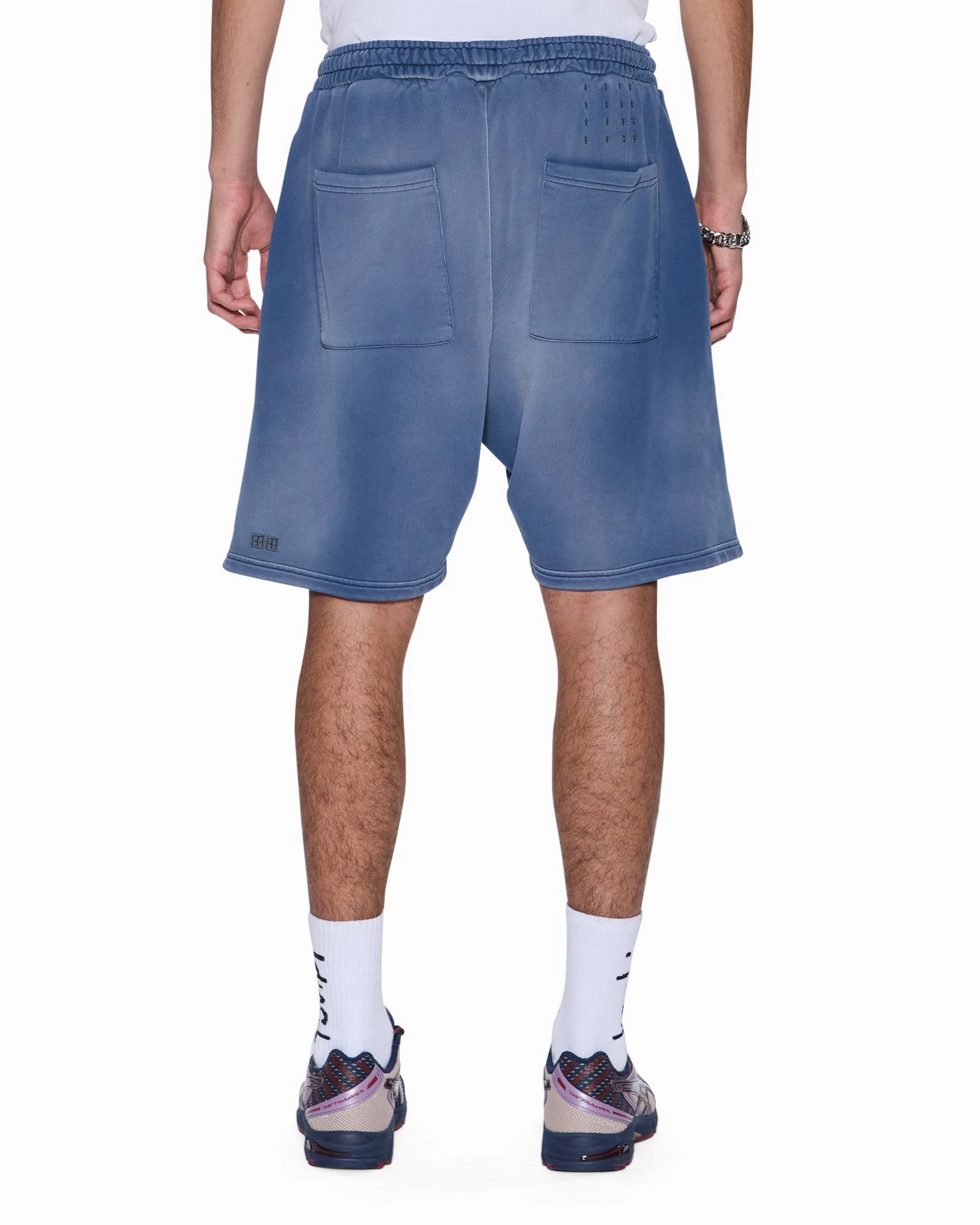Bonded Seam Tape Loose Sweater ACE TRAK SHORT INK FADE