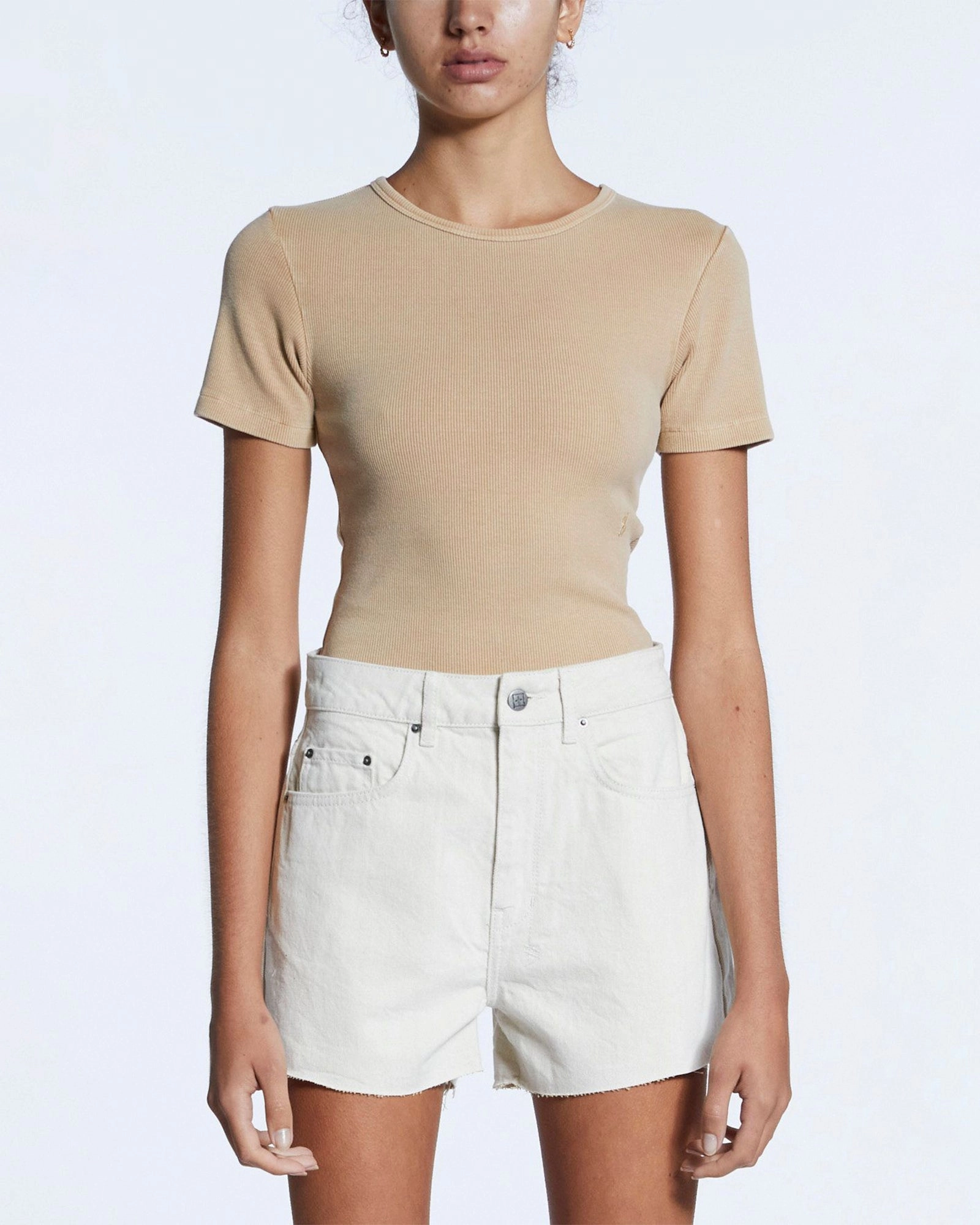 Active Fit ARISE SS TEE TAN Heavyweight Weave