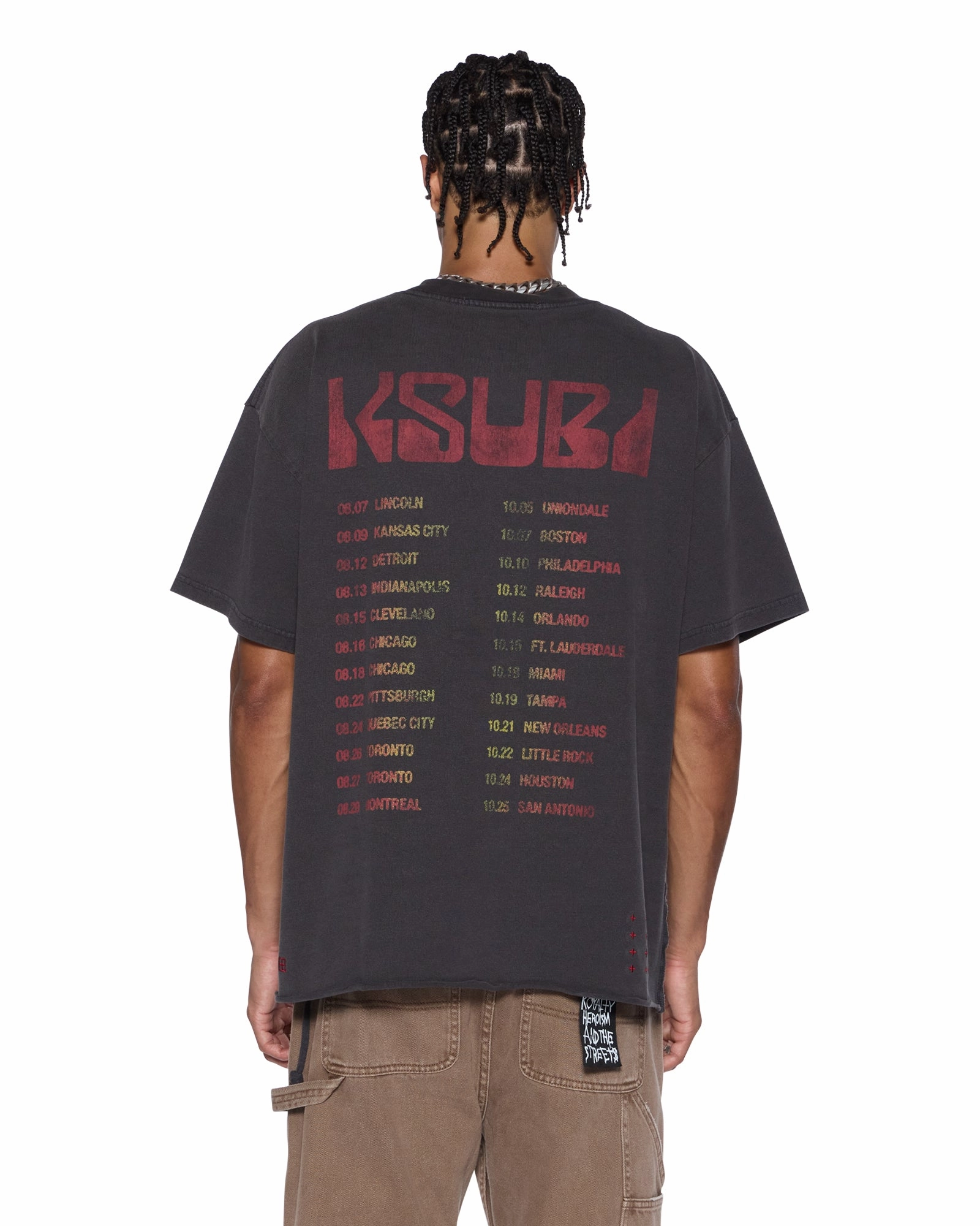Geometric precision EcoConscious Processing VENOM EKCESS SS TEE FADED BLACK