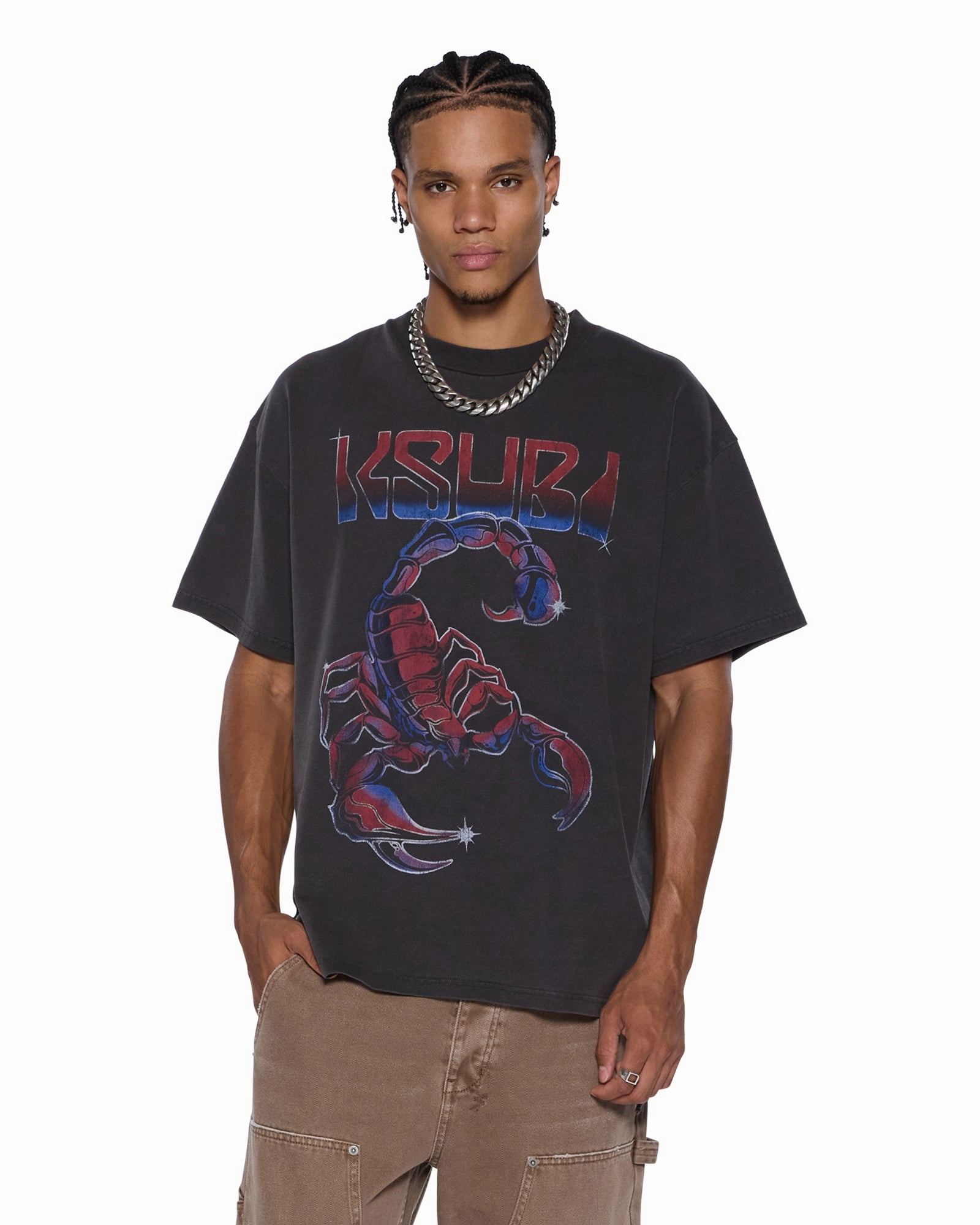 Sleeveless dry cleanable VENOM EKCESS SS TEE FADED BLACK