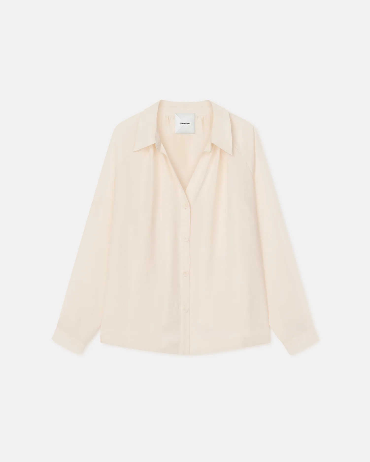 Tear Resistant Weave Ada - Tech Linen Shirt - Creme